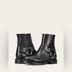 FRYE VERONICA FLEX HARNESS BLACK LEATHER SIZE 7.5 NEW!